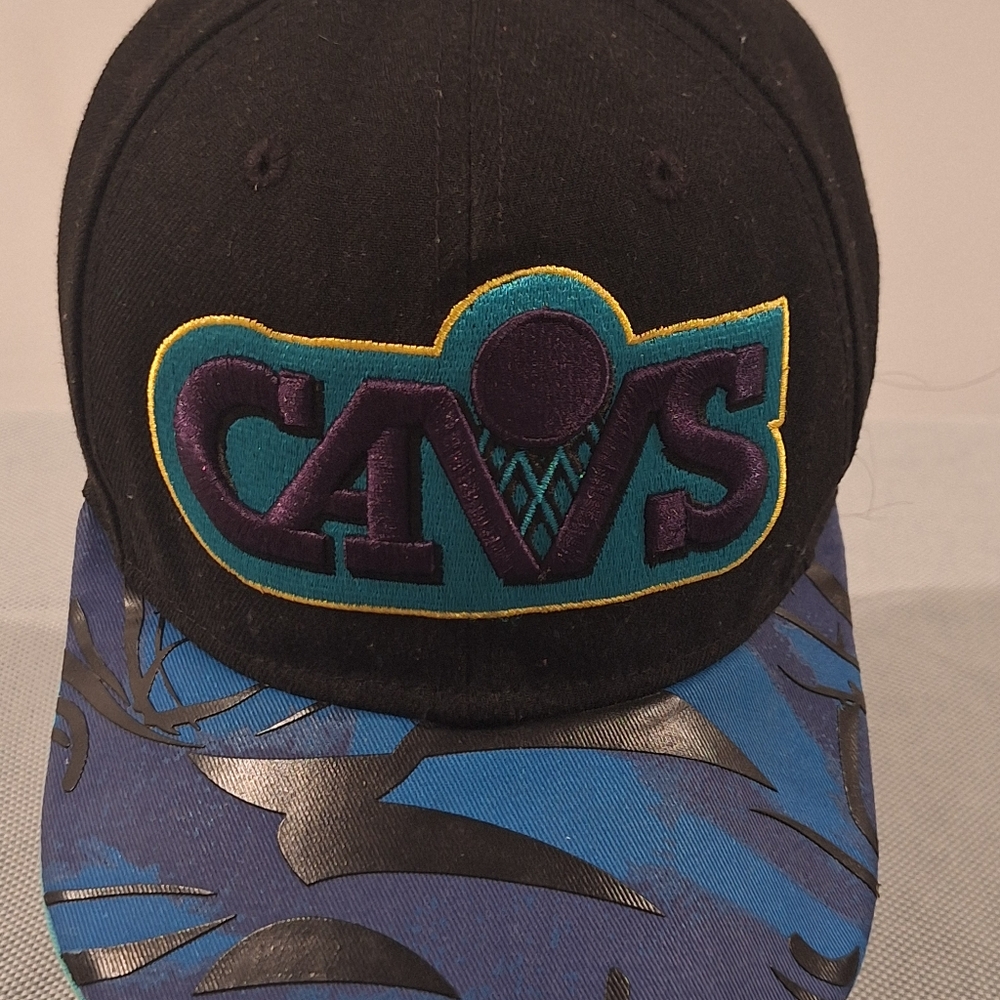 Black and Blue CAVS Snapback Hat